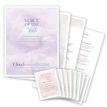 The Voice of the Void Guide helps businesses create soul-aligned messaging and truth - CloudSourcedWisdom.com